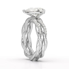 2.2 CT Pear Shape Lab Diamond Ring Jama Jewels