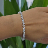 9.9 CT Multi Shape Lab Grown Diamond Bracelet (Ready For Delivery) Jama Jewels