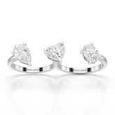 Two Finger Fancy Shape Lab Diamond Ring