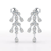 0.46 CT Lab Diamond Dangle Earring - Jama Jewels
