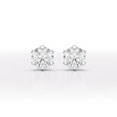 1.68 CT Round Lab Diamond Stud Earrings - Jama Jewels