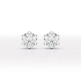 1.68 CT Round Lab Diamond Stud Earrings - Jama Jewels