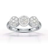 0.57 CT Lab Grown Round Shape Simple Wedding Ring - Jama Jewels