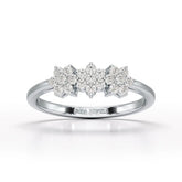 0.33 CT Simple Round Cut Lab Diamond Engagement Ring - Jama Jewels