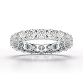 3.69 CT Full Classic Round Cut Lab Diamonds Engagement Ring - Jama Jewels
