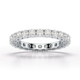 1.75 CT Full Classic Round Lab Diamonds Engagement Ring - Jama Jewels