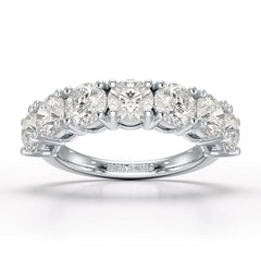 3.6 CT Half Classic Round Lab Diamonds Engagement Ring - Jama Jewels