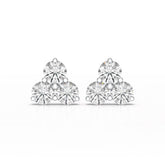 2 CT Three Stone Round Lab Diamond Earring