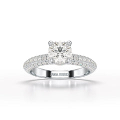 Classic Round Cut 1.77 CT Lab Diamond Ring Jama Jewels