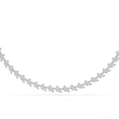 5.14 CT Marquise Shape Lab Grown Diamond Necklace