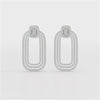 4.46 CT Lab Diamond Halo Drop Earrings