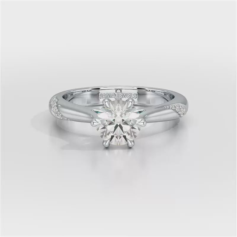 1.16 CT Round Lab Diamond Solitaire Ring