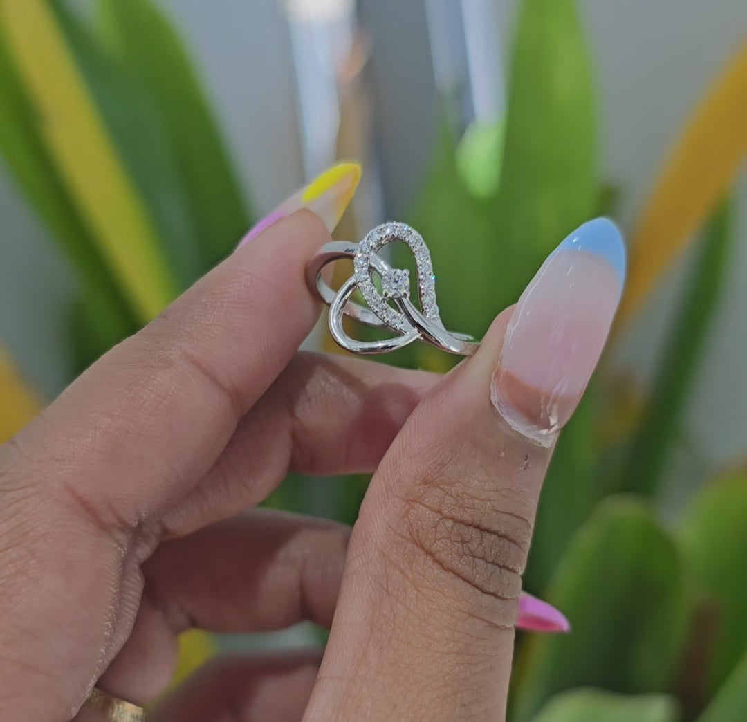 0.20 CT Elegant Lab Diamond Ring with Round Diamonds (Ready for Delivery)