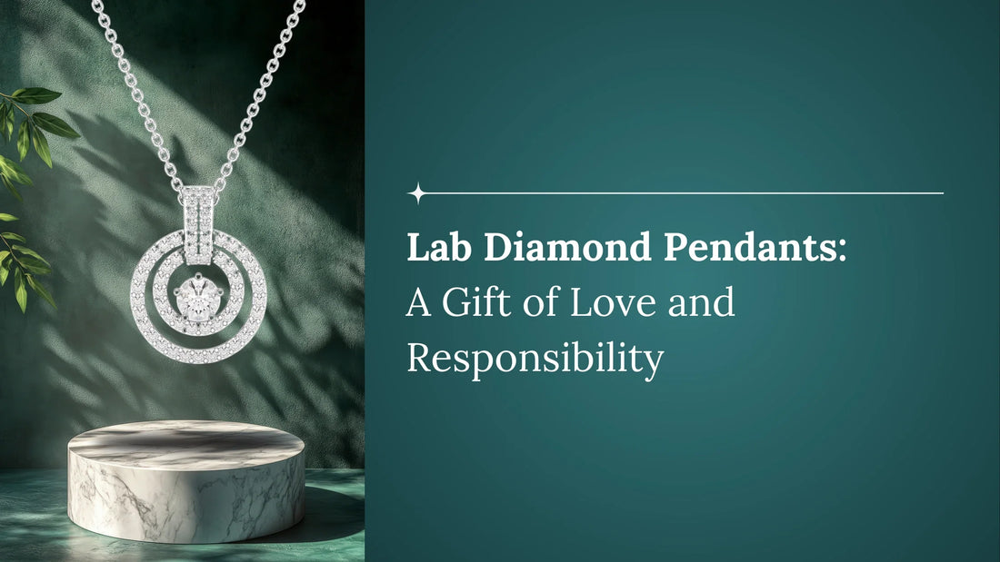 Lab diamond pendants