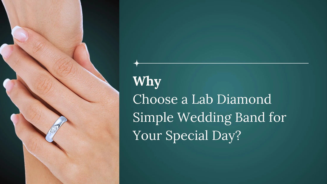 Lab diamond Wedding band