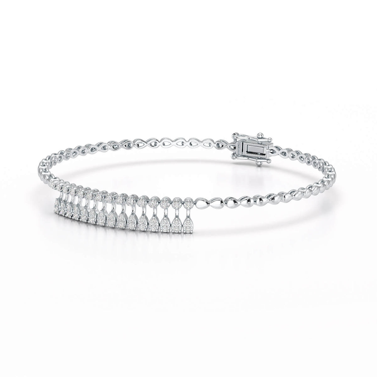 0.49 CT Lab Diamond Dangle Bracelet