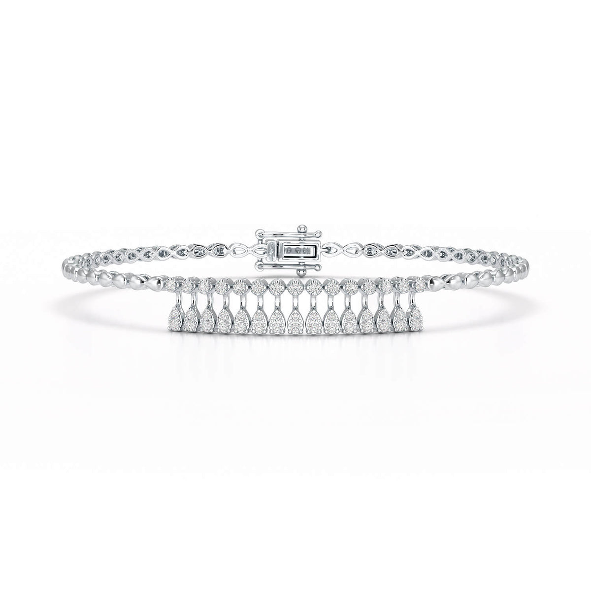 0.49 CT Lab Diamond Dangle Bracelet
