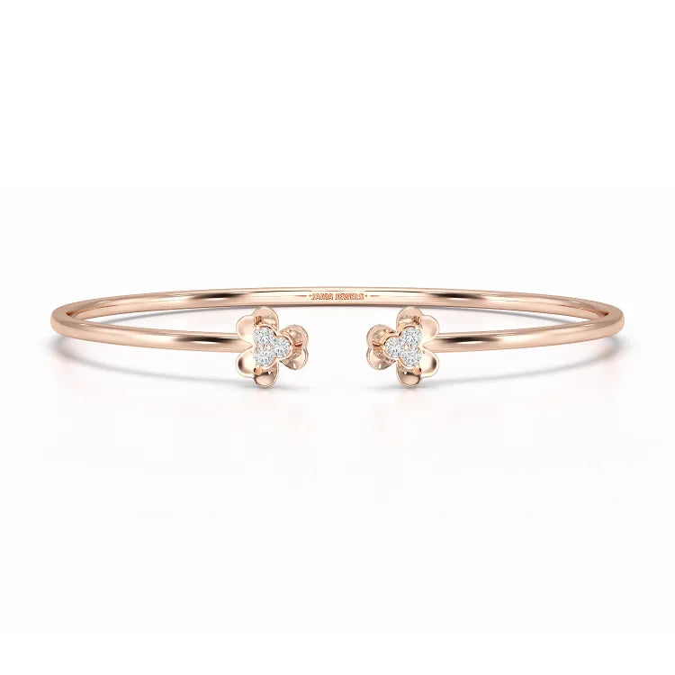 0.23 CT Elegant Round Lab Diamond Bangle