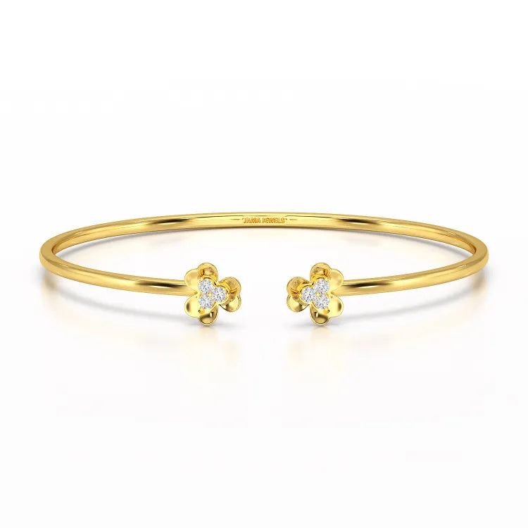 0.23 CT Elegant Round Lab Diamond Bangle