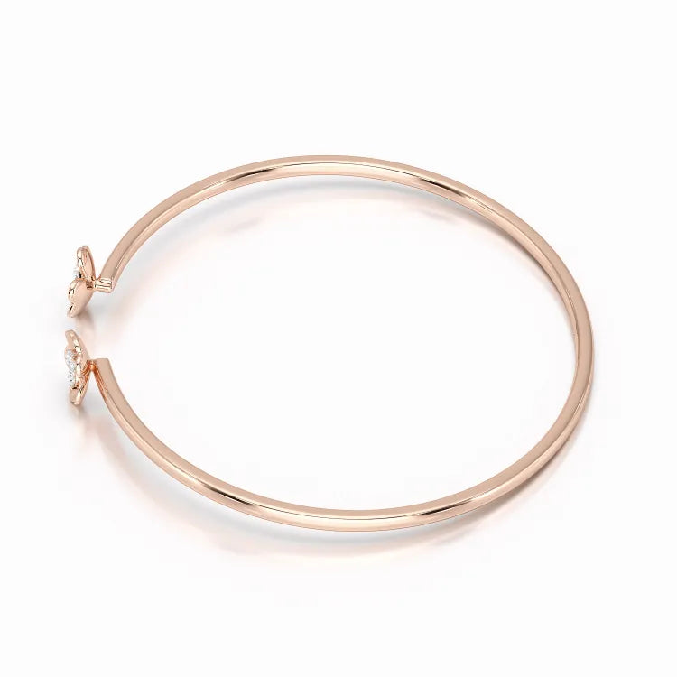 0.23 CT Elegant Round Lab Diamond Bangle