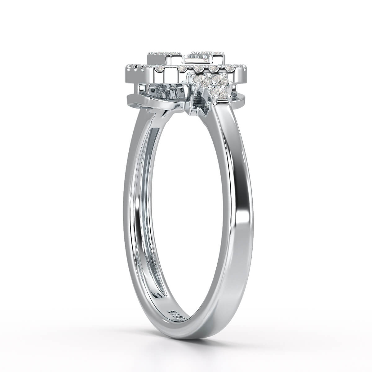 0.31 CT Baguette Lab Diamond Ring