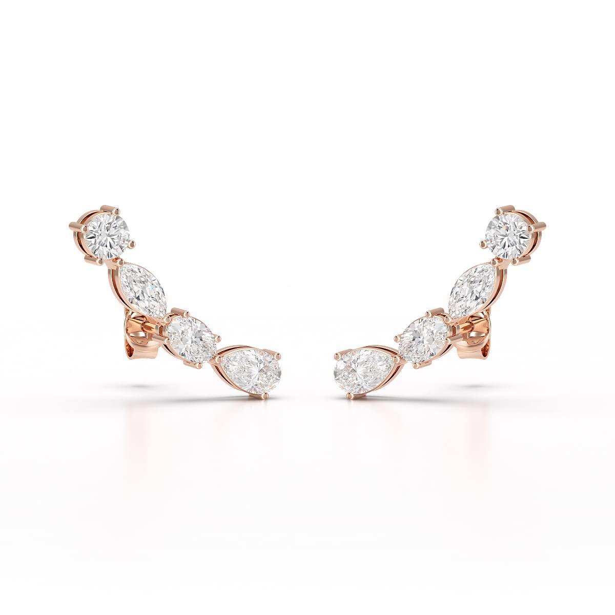 0.39 CT Lab Diamond Multi shape Earring