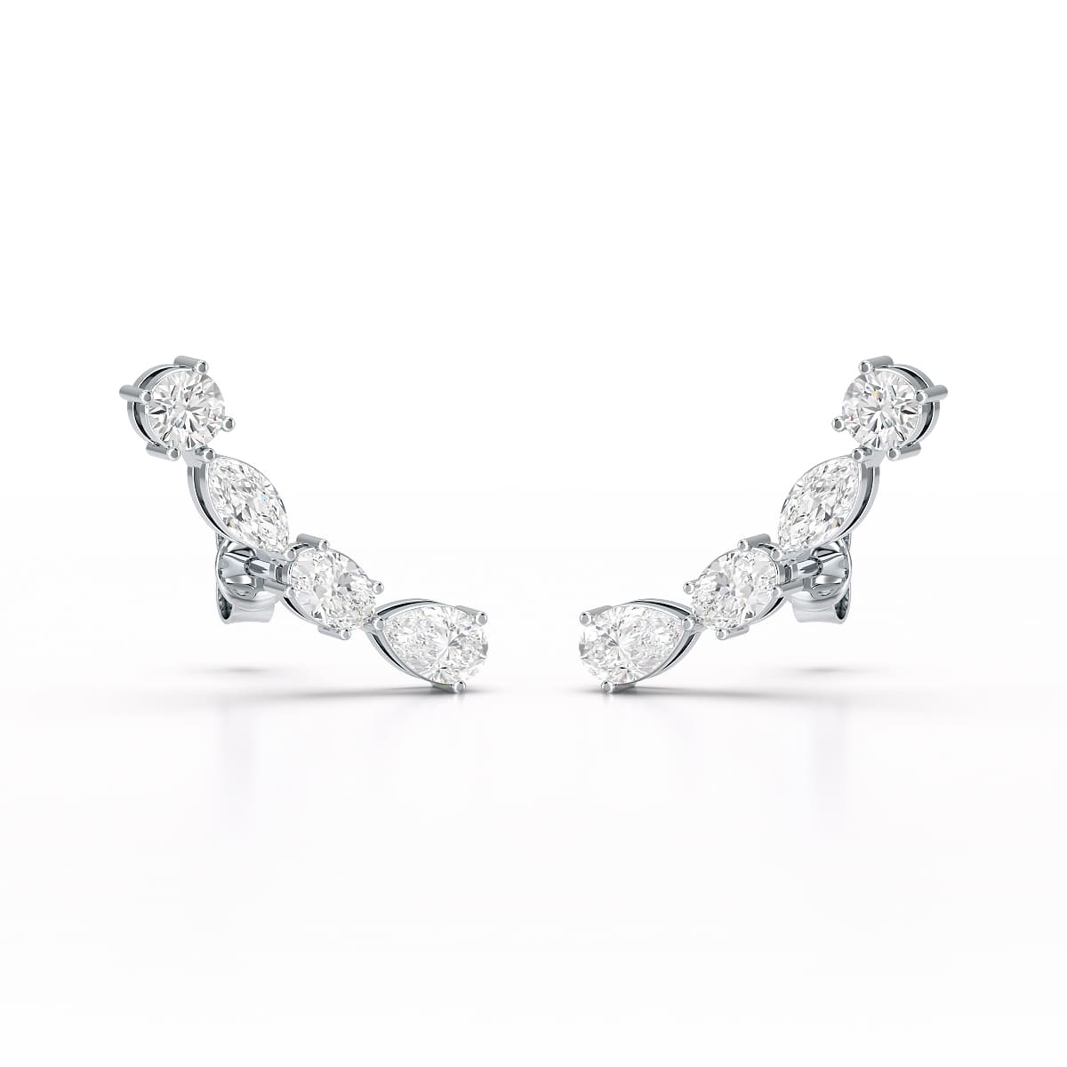 0.39 CT Lab Diamond Multi shape Earring