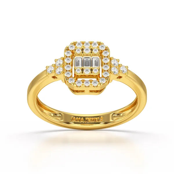 0.46 CT Baguette Lab Diamond Ring