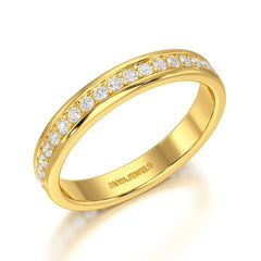 0.46 CT Lab diamond Wedding Band