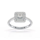 0.49 CT Lab Diamond Round Cluster Ring