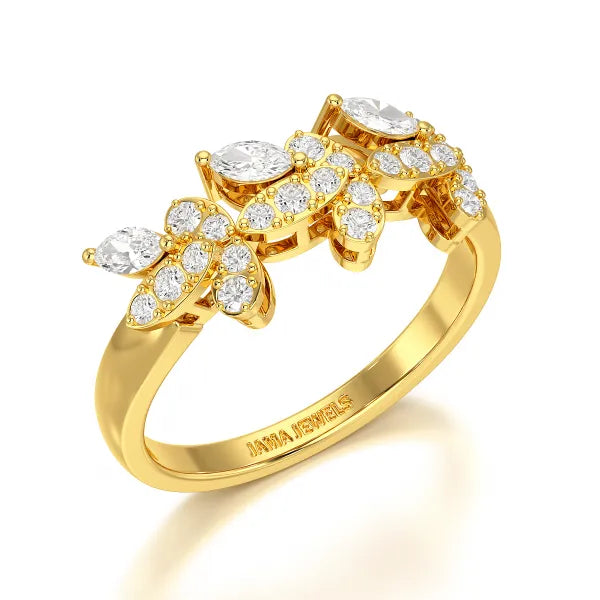 0.51 CT Marquise Cut Lab Diamond Ring