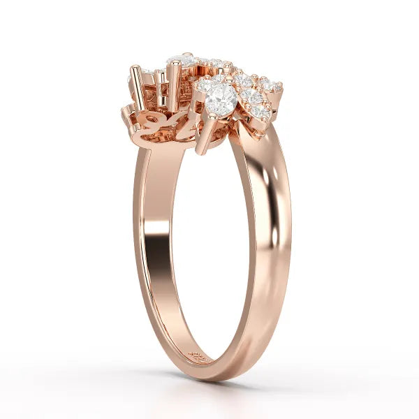 0.51 CT Marquise Cut Lab Diamond Ring