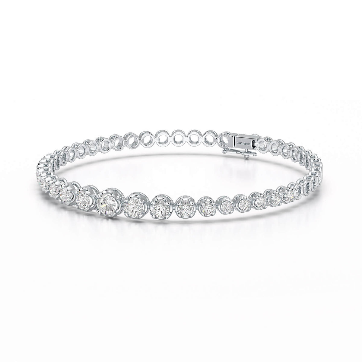 2.94 CT Round Cut Lab Diamond Tennis Bracelet