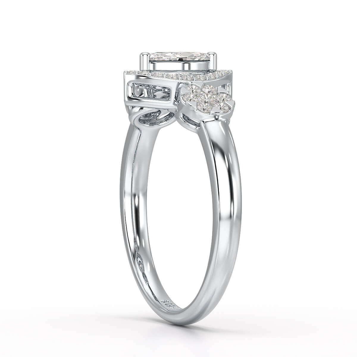 Marquise Cut 0.57 CT Lab Grown Diamond Ring