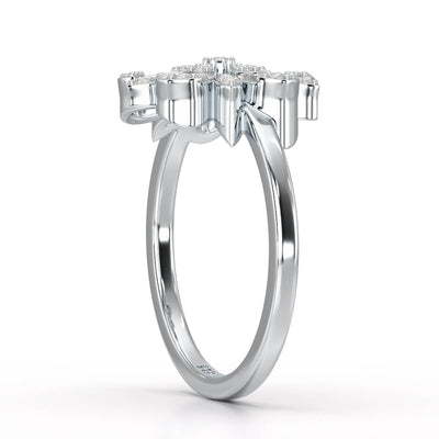 Baguette Cut 0.5 CT Lab Diamond Ring