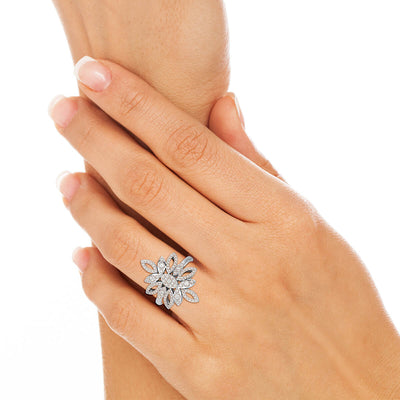 0.76 CT Lab Diamond Engagement Ring