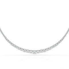9.35 Carat Lab-Grown Diamond Riviere Necklace - Jama Jewels