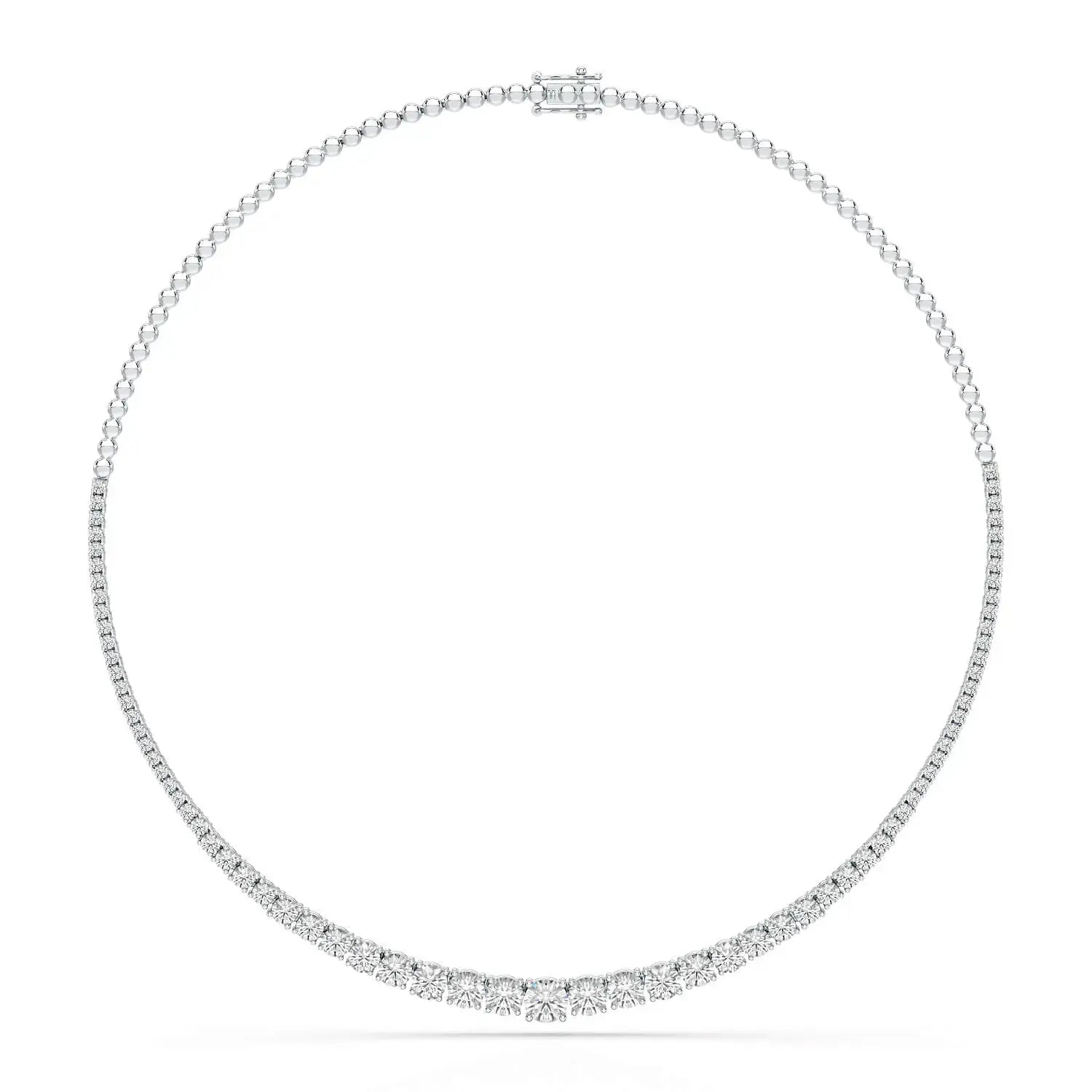 9.35 Carat Lab-Grown Diamond Riviere Necklace - Jama Jewels