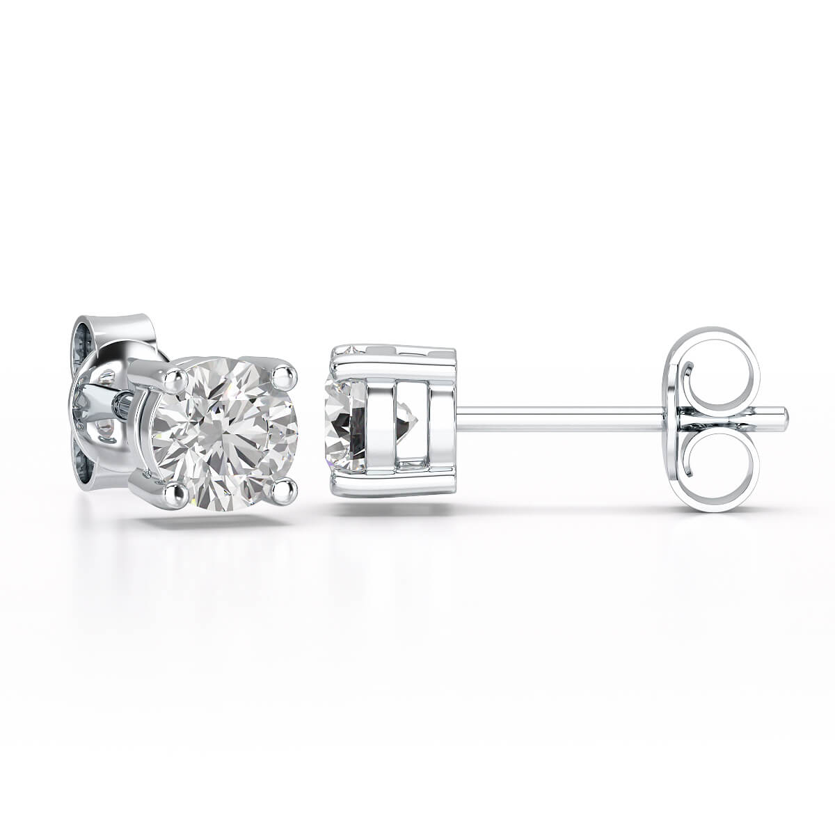 0.84 CT Lab Created Diamond Stud Earrings