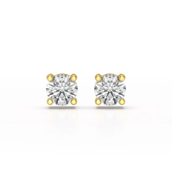 0.87 CT Lab Created Diamond Stud Earrings - Jama Jewels 