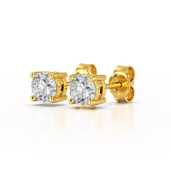 0.87 CT Lab Created Diamond Stud Earrings - Jama Jewels 