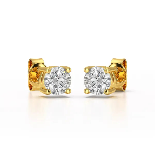 0.87 CT Lab Created Diamond Stud Earrings - Jama Jewels 