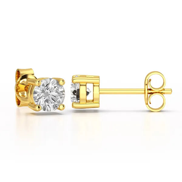 0.87 CT Lab Created Diamond Stud Earrings - Jama Jewels 