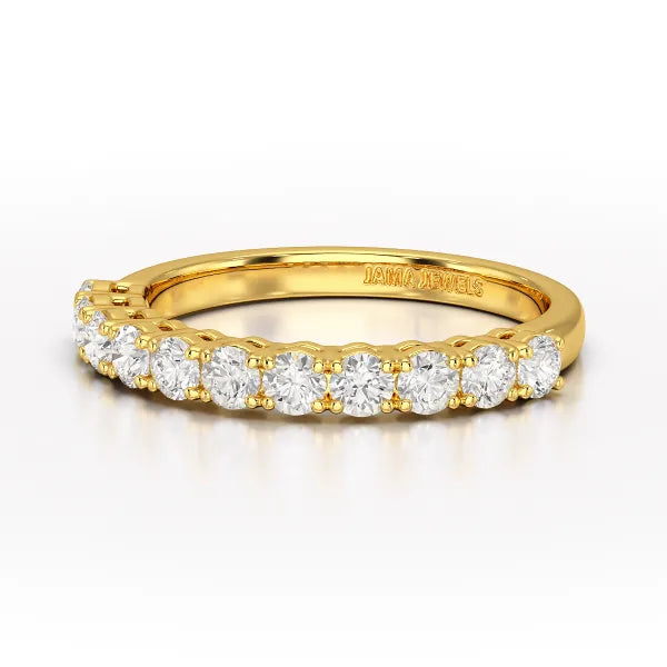 0.8 CT Classic Round Lab Diamonds Engagement Ring - Jama Jewels 