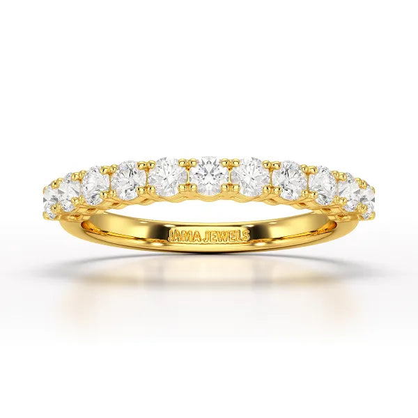 0.8 CT Classic Round Lab Diamonds Engagement Ring - Jama Jewels 