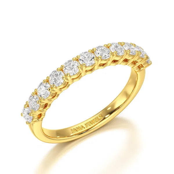 0.8 CT Classic Round Lab Diamonds Engagement Ring - Jama Jewels 