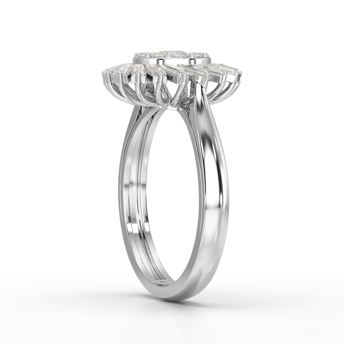 0.97 CT Taper Lab Diamond Ring