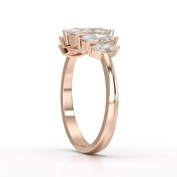 0.98 CT Marquise Lab Diamond Ring