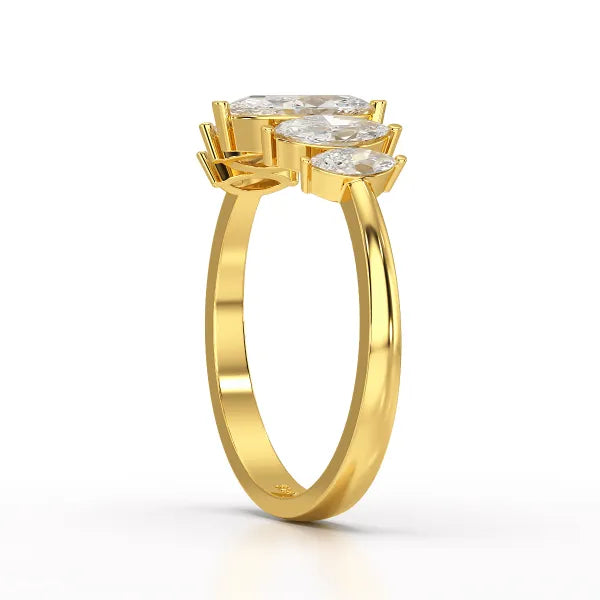 0.98 CT Marquise Lab Diamond Ring