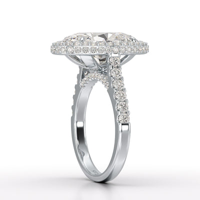 6.1 Oval Cut Lab Diamond Wedding Ring